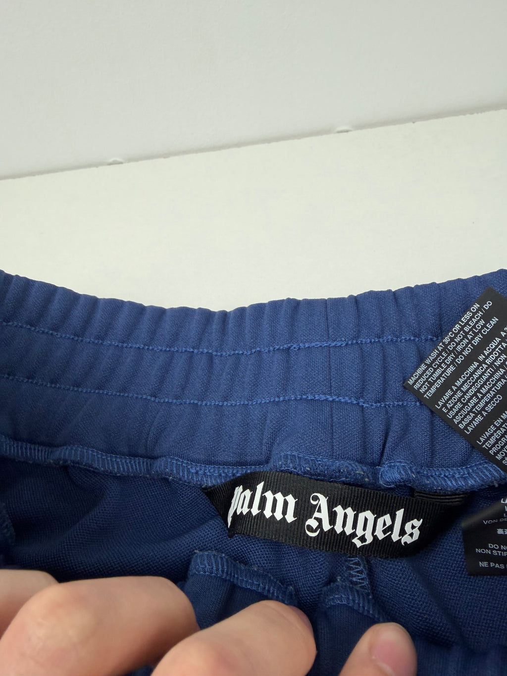 Jogging Palm Angels – Bleu marine – Bandes blanches – Taille S