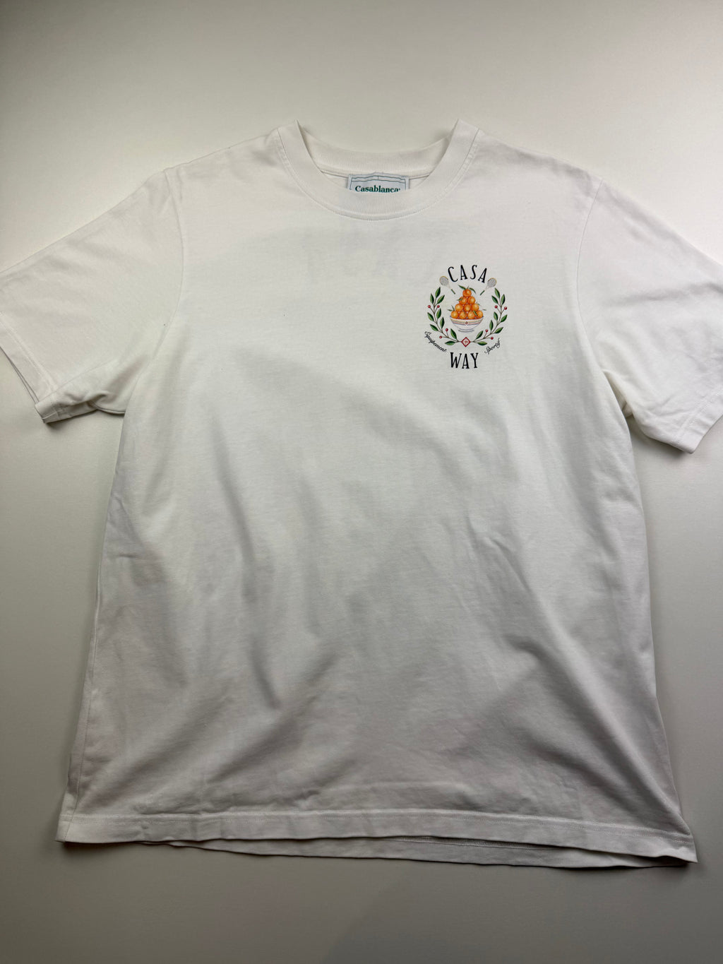 T-Shirt Casablanca « Casa Way » – Taille XL – Blanc