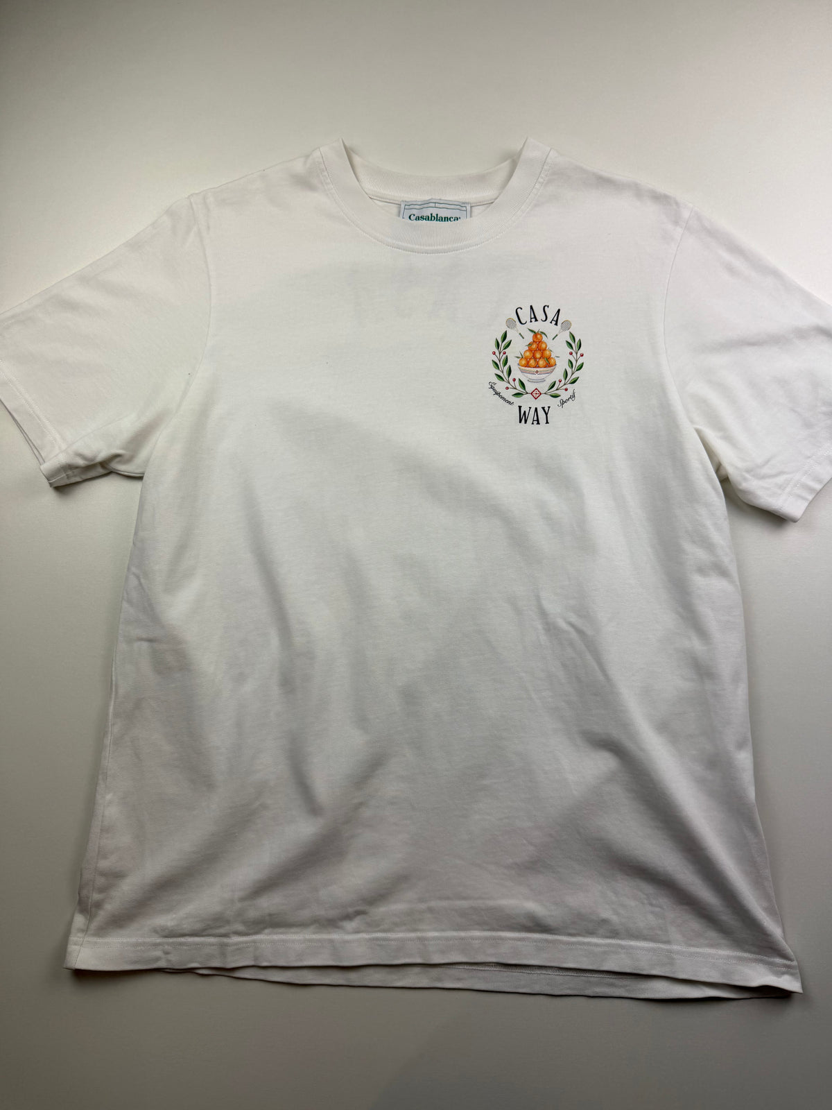T-Shirt Casablanca « Casa Way » – Taille XL – Blanc