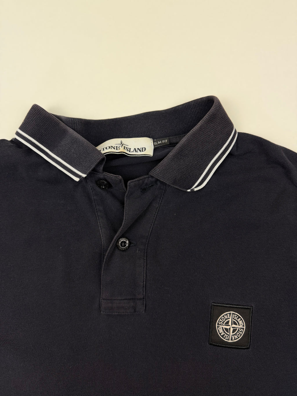 Polo Stone Island – Taille L – Bleu Marine