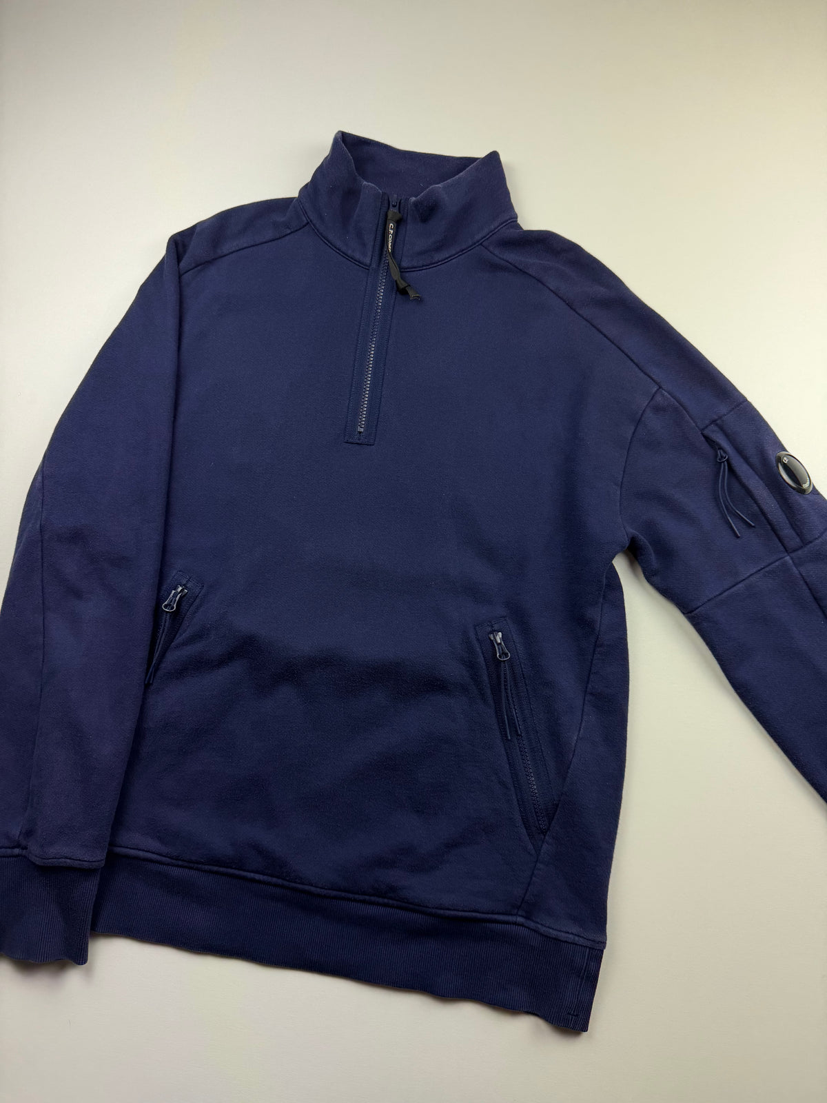 Pull 1/4 Zip C.P. Company – Taille L – Bleu Marine