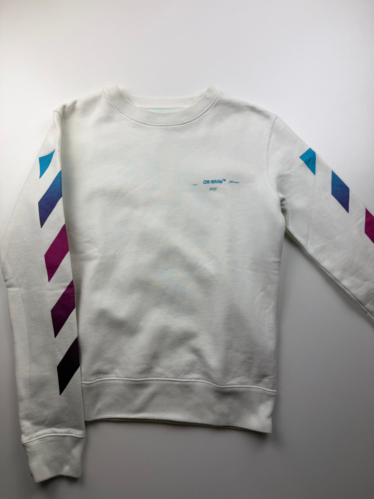 Pull Off-White « Gradient Arrows » – Taille S – Blanc