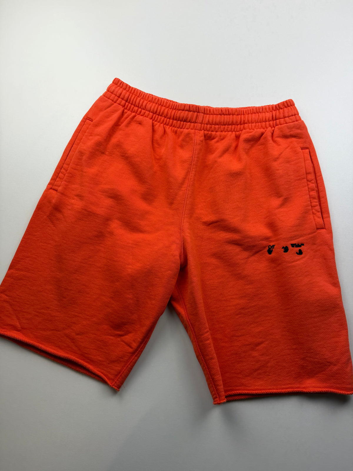 Short Off-White «Logo Print Track Shorts» – Taille M – Orange