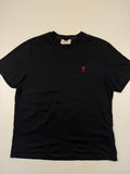 T-shirt AMI – Taille XL – Noir avec Logo Cœur Rouge