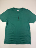 T-shirt C.P. Company – Taille M – Vert avec Motif Marin Avant et Inscription au Dos