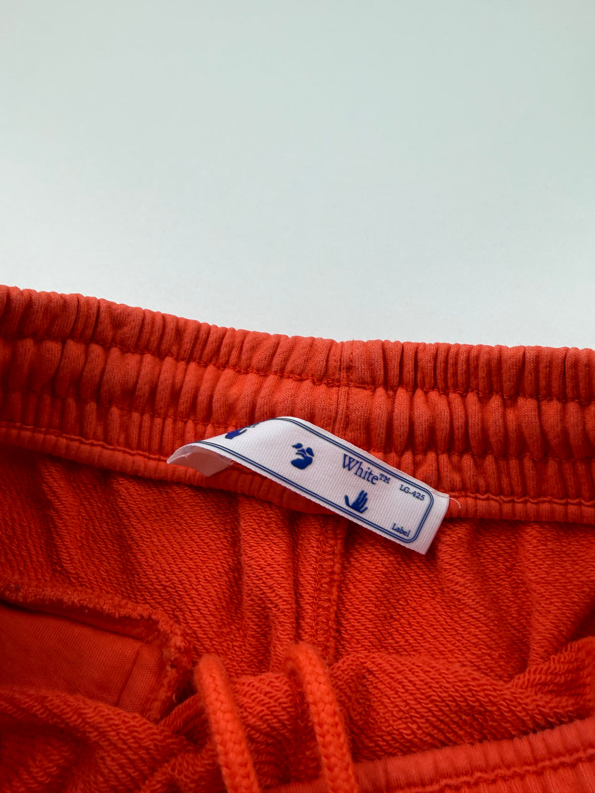 Short Off-White «Logo Print Track Shorts» – Taille M – Orange