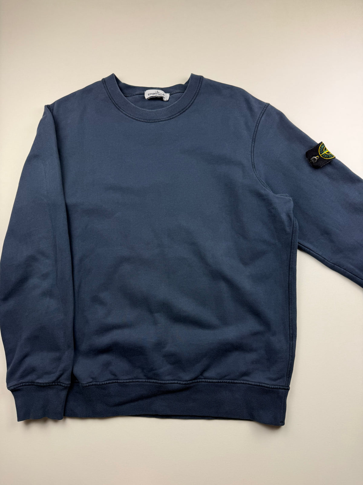 Pull Crewneck Stone Island – Taille XL – Bleu Marine