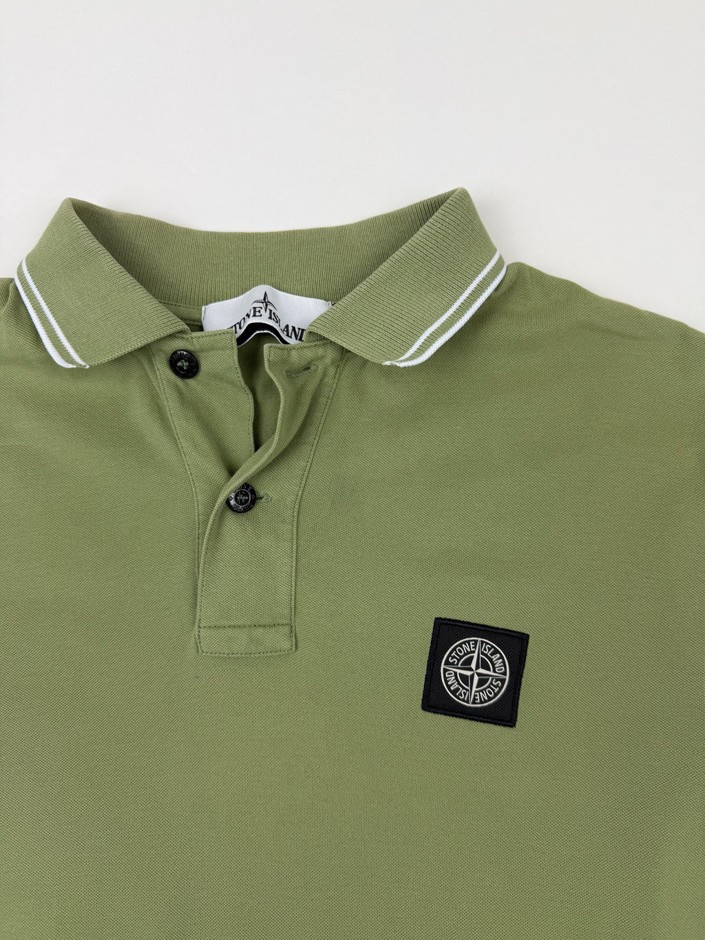 Polo Stone Island – Taille S – Vert Kaki