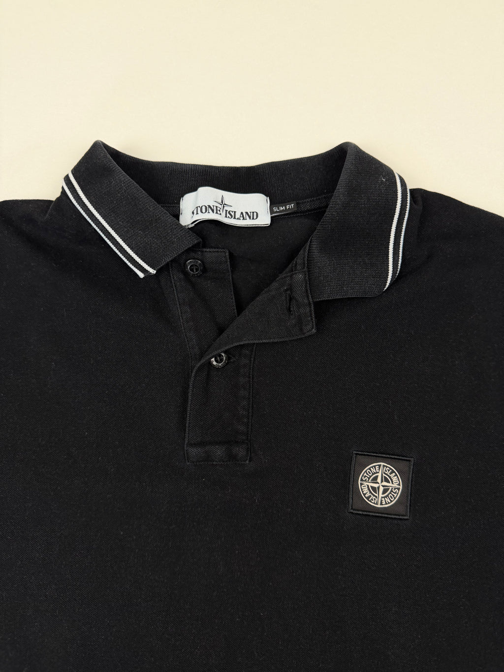 Polo Stone Island – Taille L – Noir