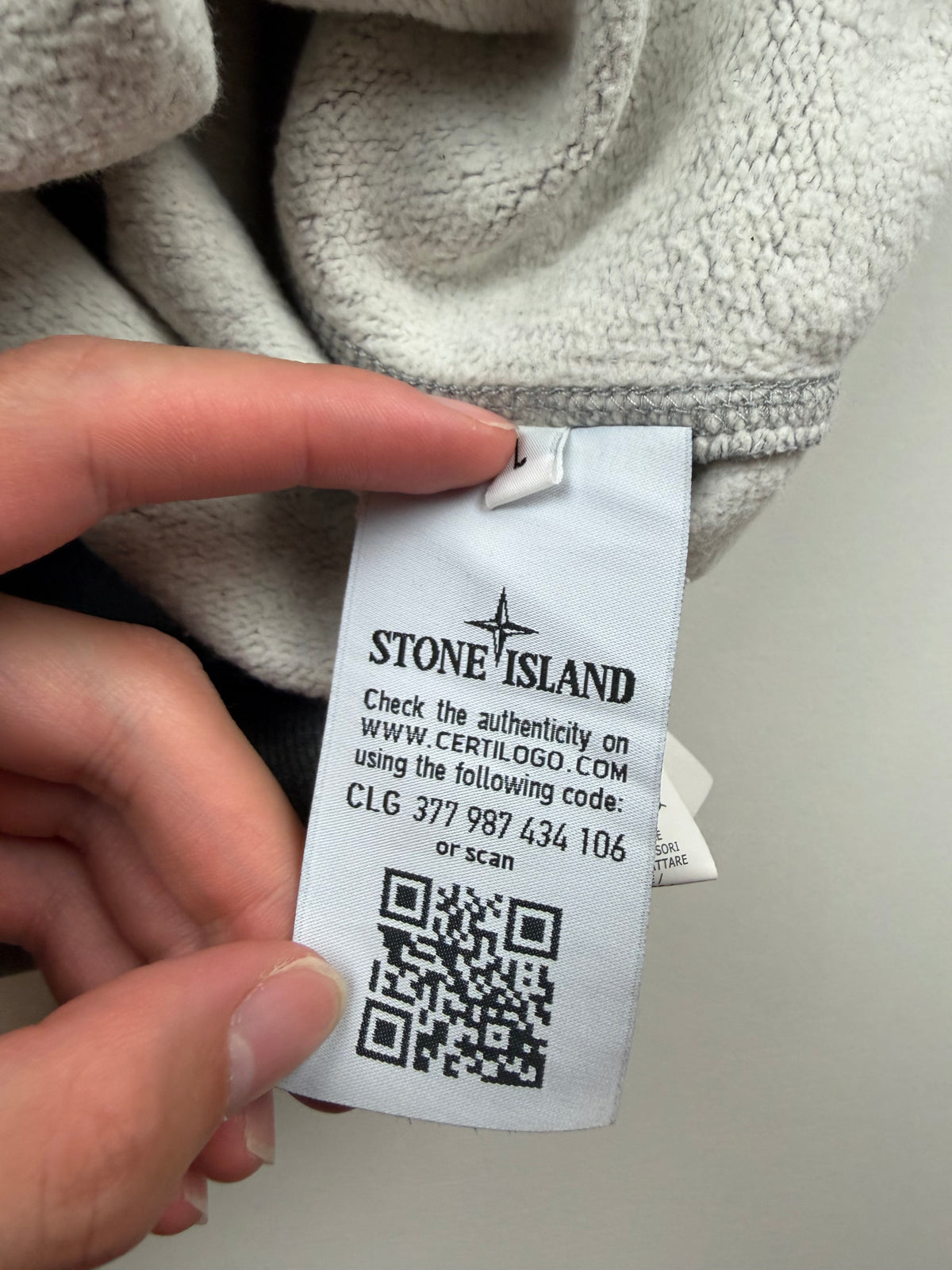 Pull Crewneck Stone Island – Taille L – Gris