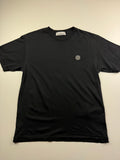 T-Shirt Stone Island – Taille M – Noir – Logo Poitrine