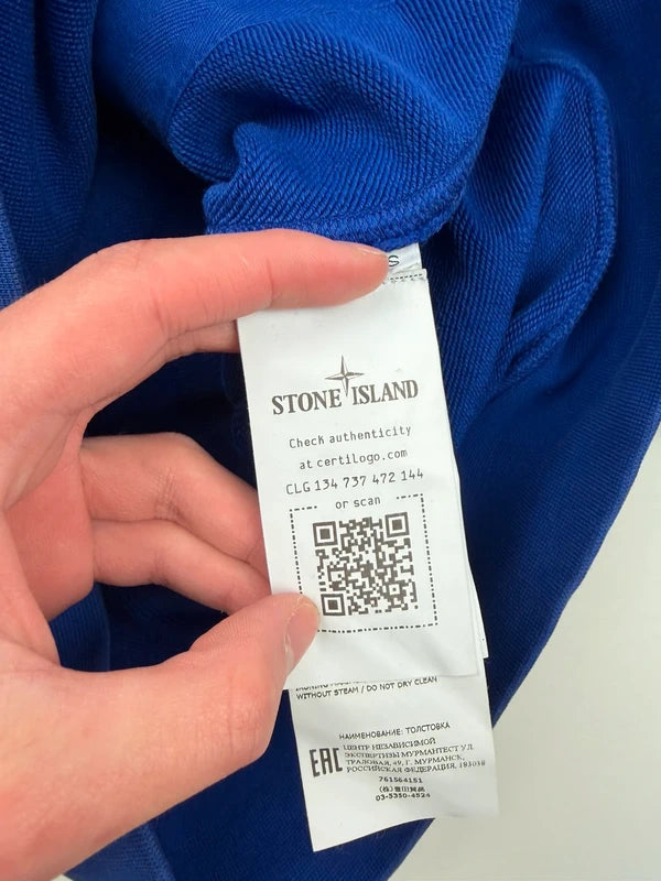 Pull à capuche Stone Island – Taille S – Coloris Bleu