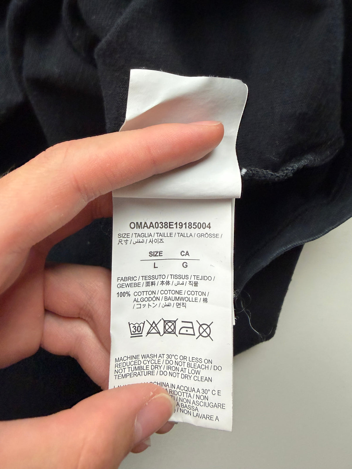 T-Shirt Off-White «Scaffolding Arrows» – Taille L – Noir
