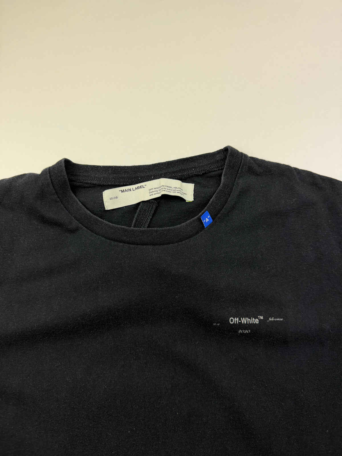 T-shirt Off-White « Backbone » – Taille L – Noir