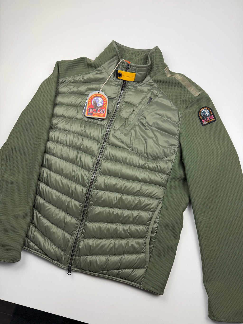 Veste Parajumpers “Jayden Warm Up” – Taille XL – Vert/Kaki – Neuve