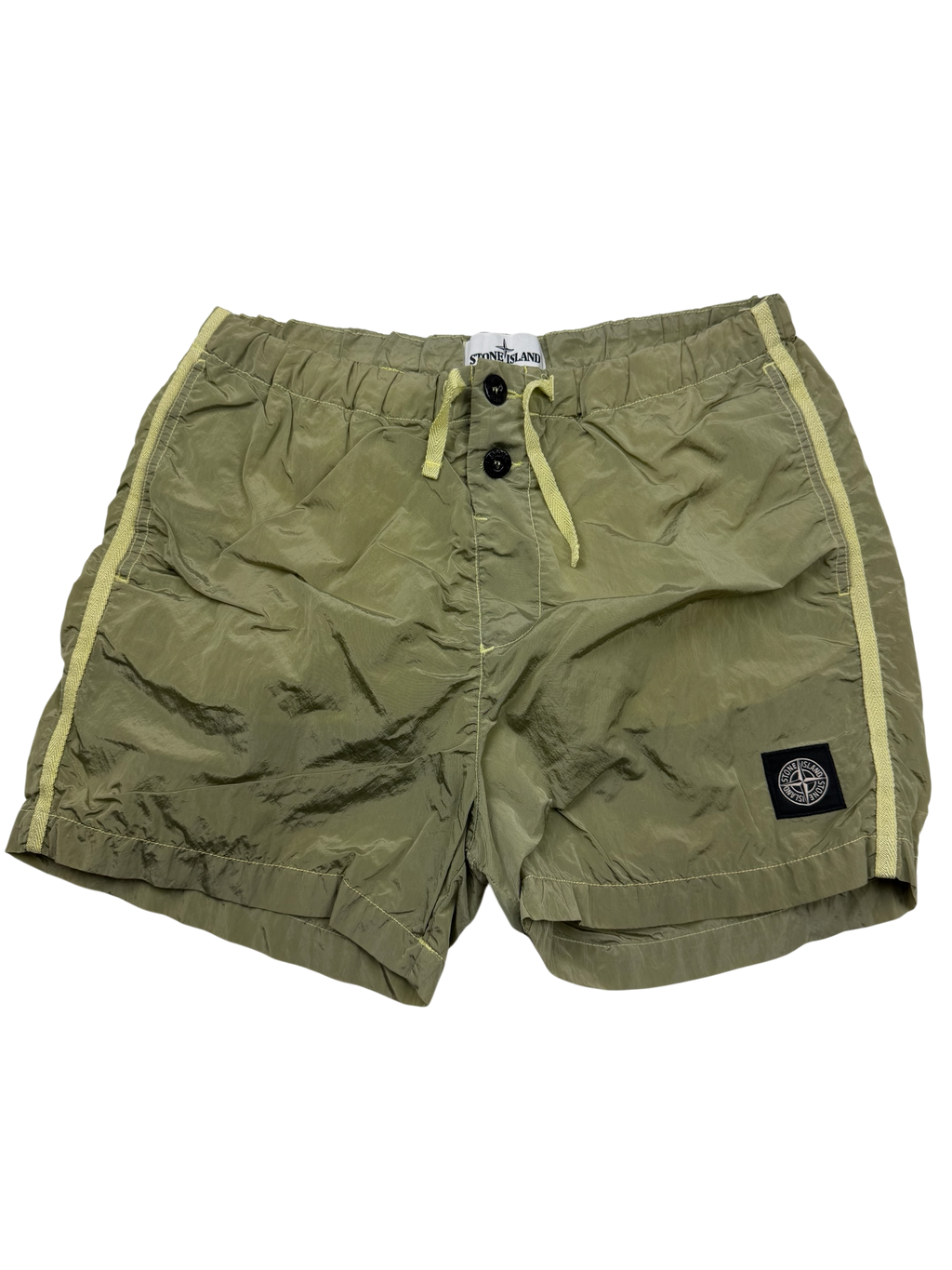 Short de Bain Stone Island – Taille S – Jaune en Polyamide