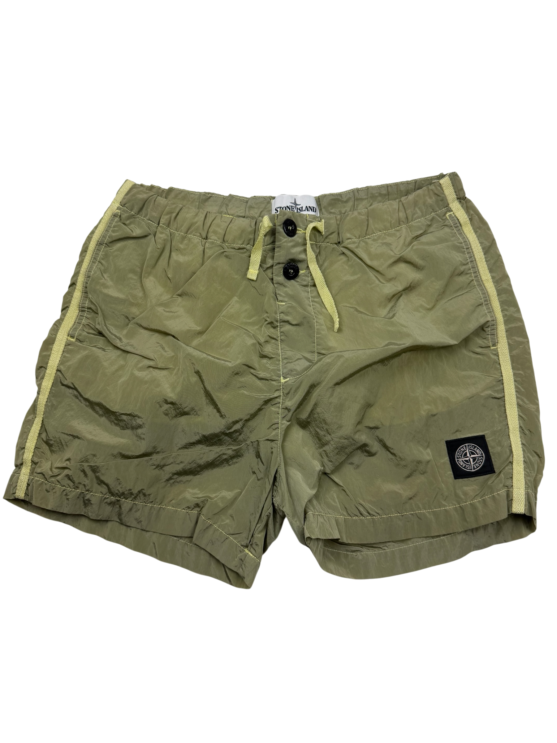Short de Bain Stone Island – Taille S – Jaune en Polyamide