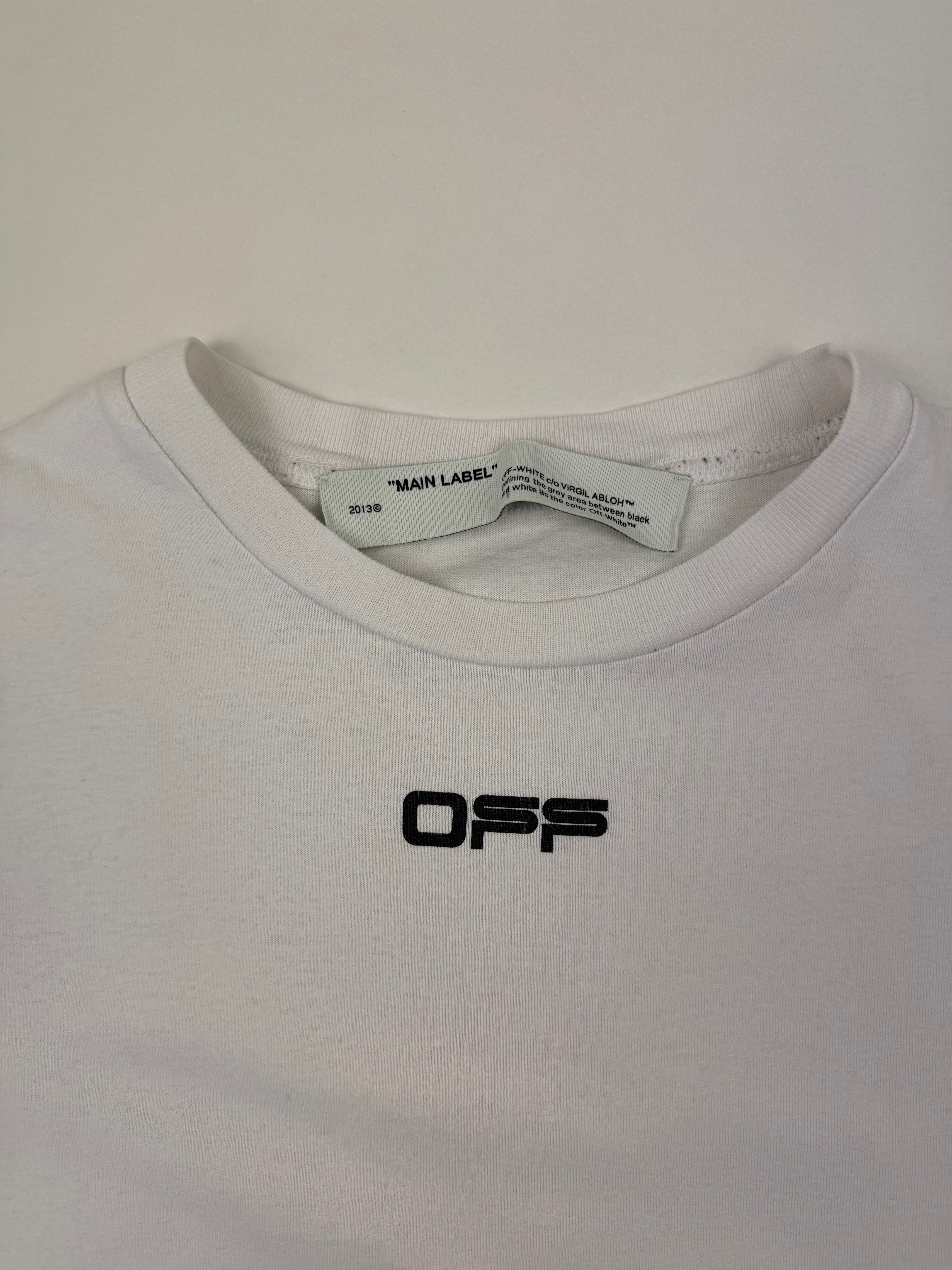 T-shirt Off-White “Airport Tape” – Taille XXS (fit XS) – Blanc
