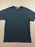T-Shirt Stone Island – Taille L – Bleu Marine – Logo Poitrine