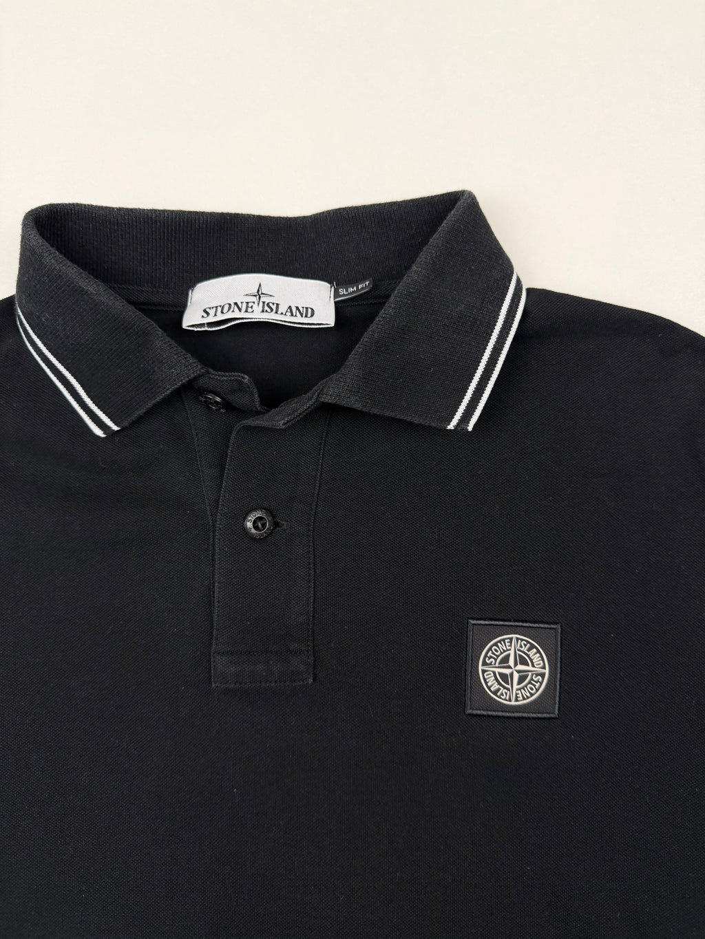 Polo Stone Island – Taille S – Noir