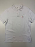 Polo AMI – Taille L – Blanc avec Logo Cœur Rouge
