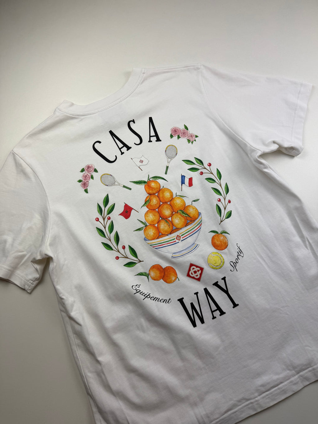 T-Shirt Casablanca « Casa Way » – Taille XL – Blanc