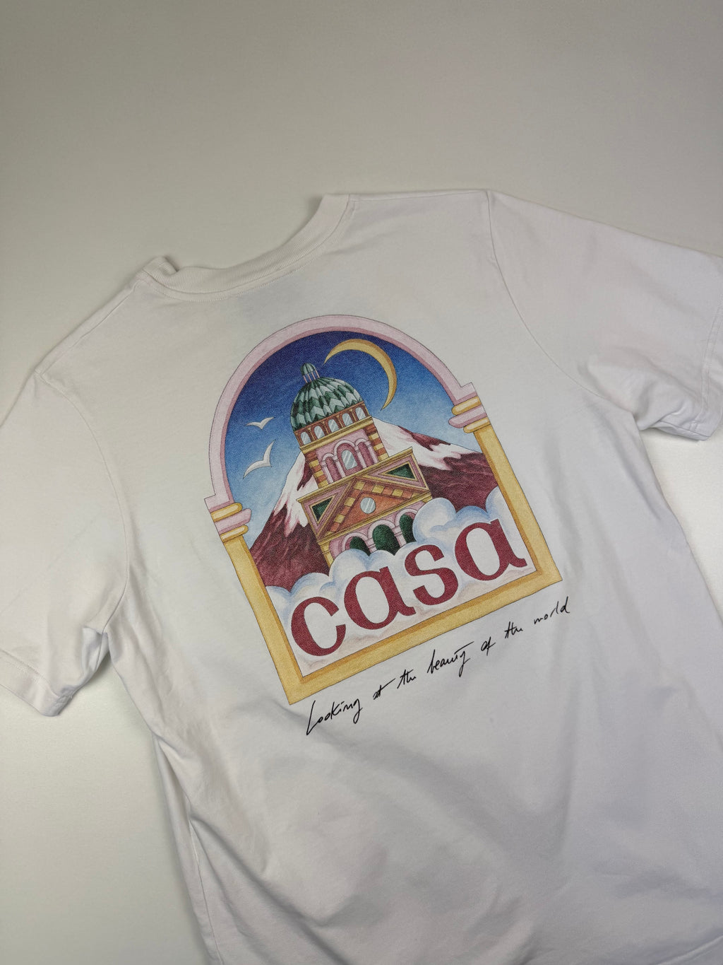 T-shirt Casablanca “Vue de l’Arche” – Taille M – Blanc
