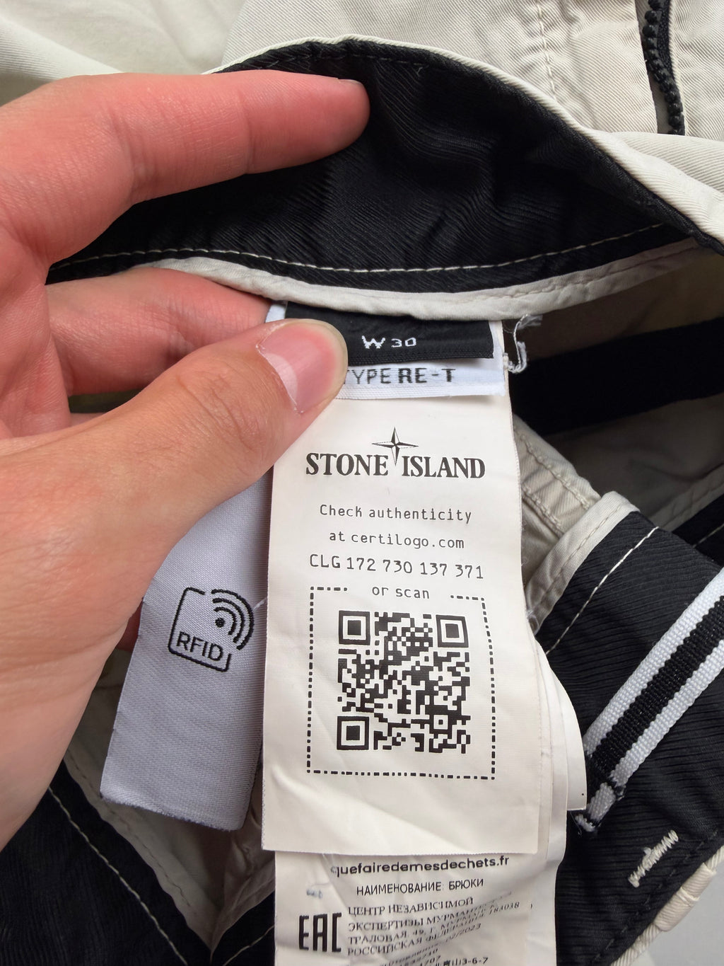Cargo Stone Island – Taille W30/S – Beige