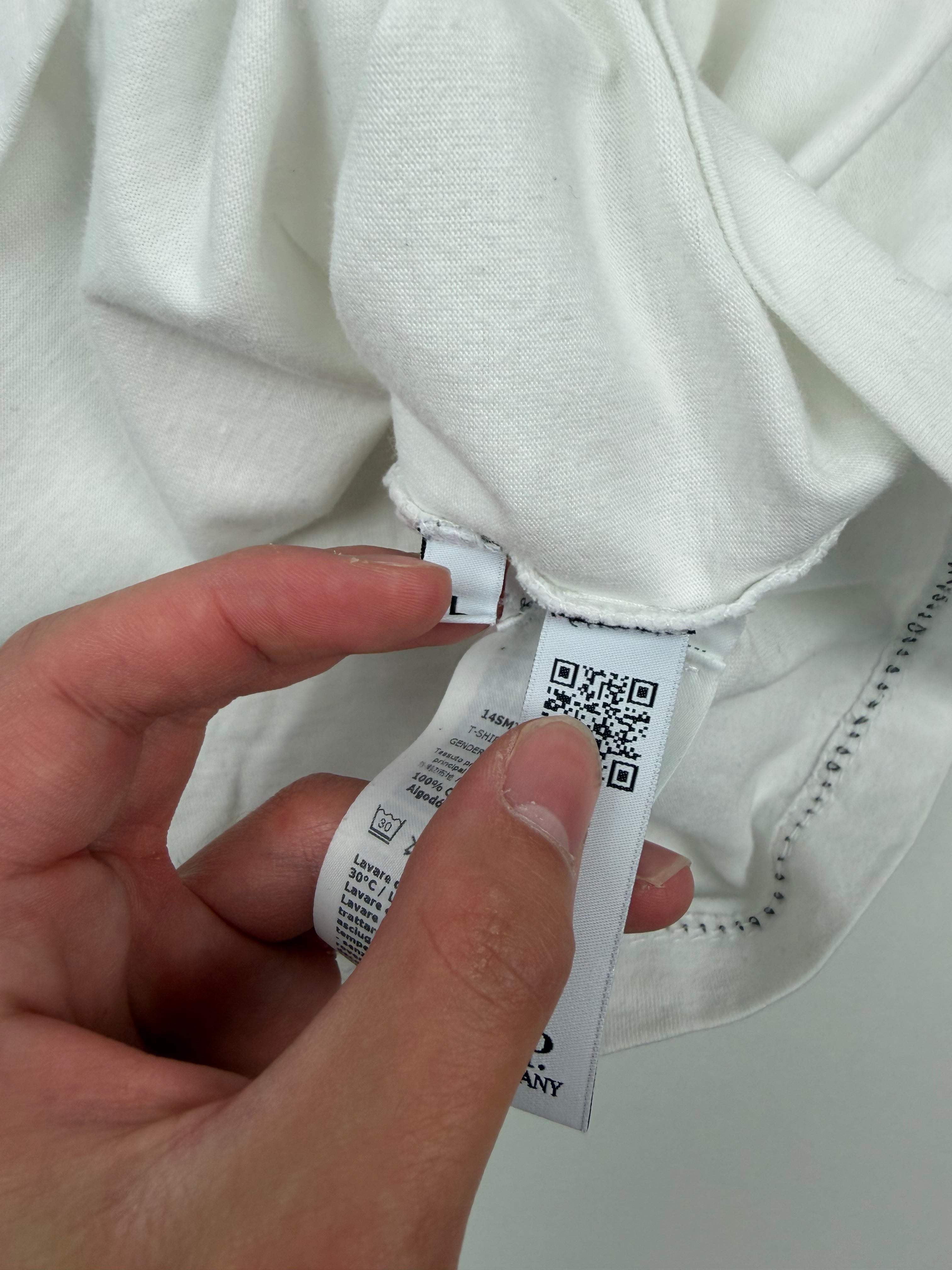 T-shirt C.P. Company x Palace – Taille L – Blanc avec Motif à l’Avant