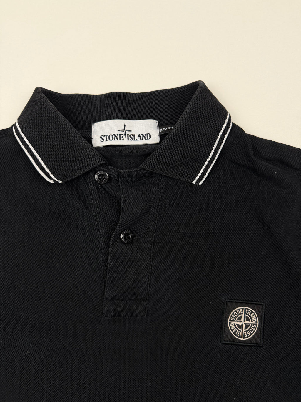 Polo Stone Island – Taille S – Noir