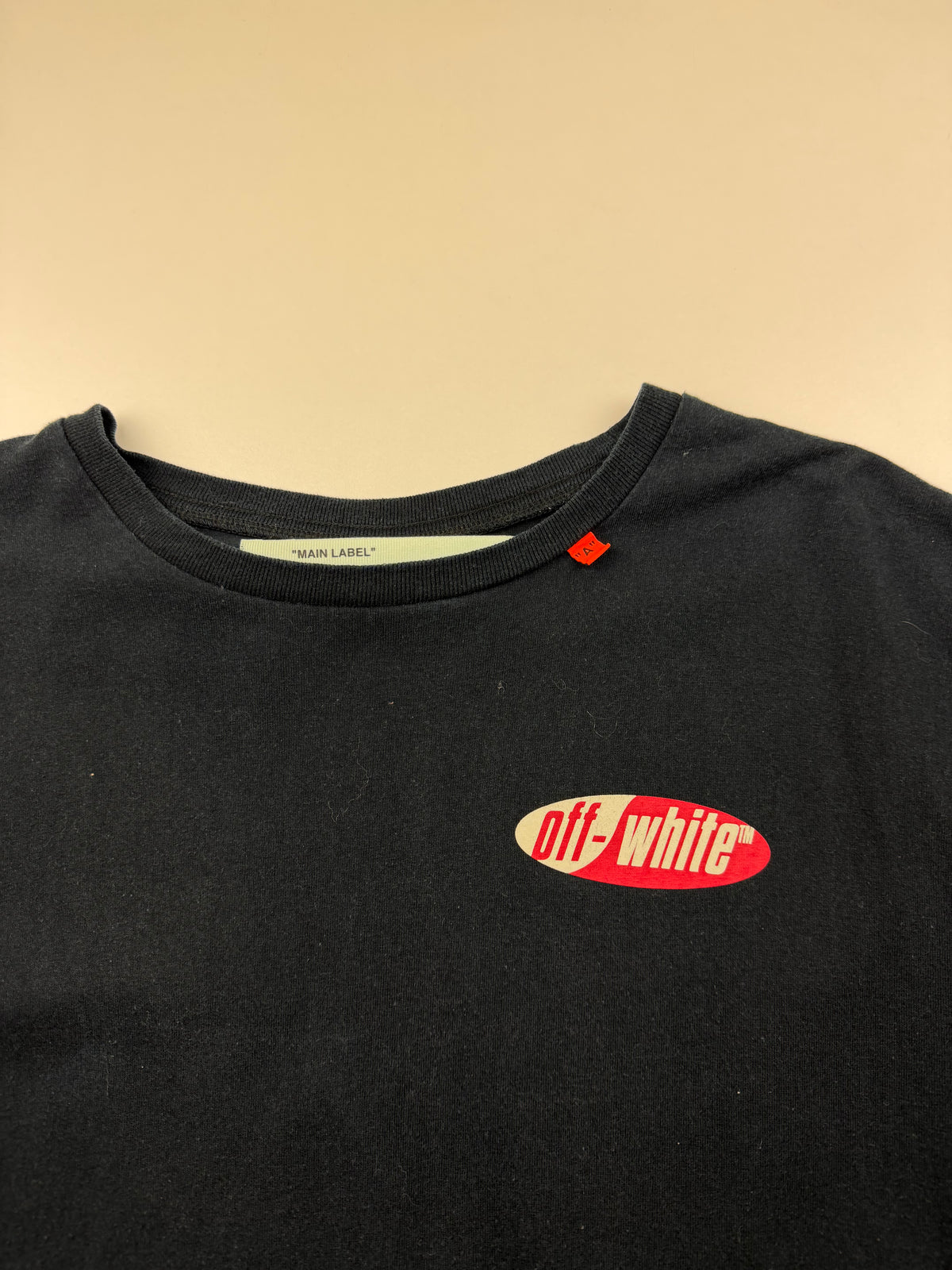 T-shirt Off-White « Split Arrows » – Taille S – Noir, blanc et rouge