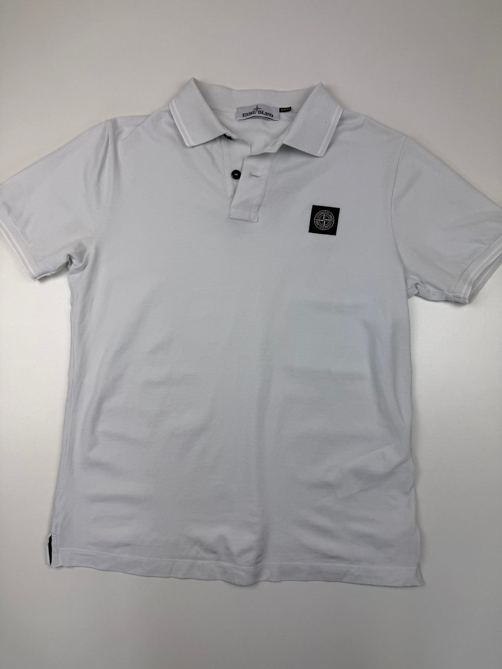 Polo Stone Island – Taille M – Blanc