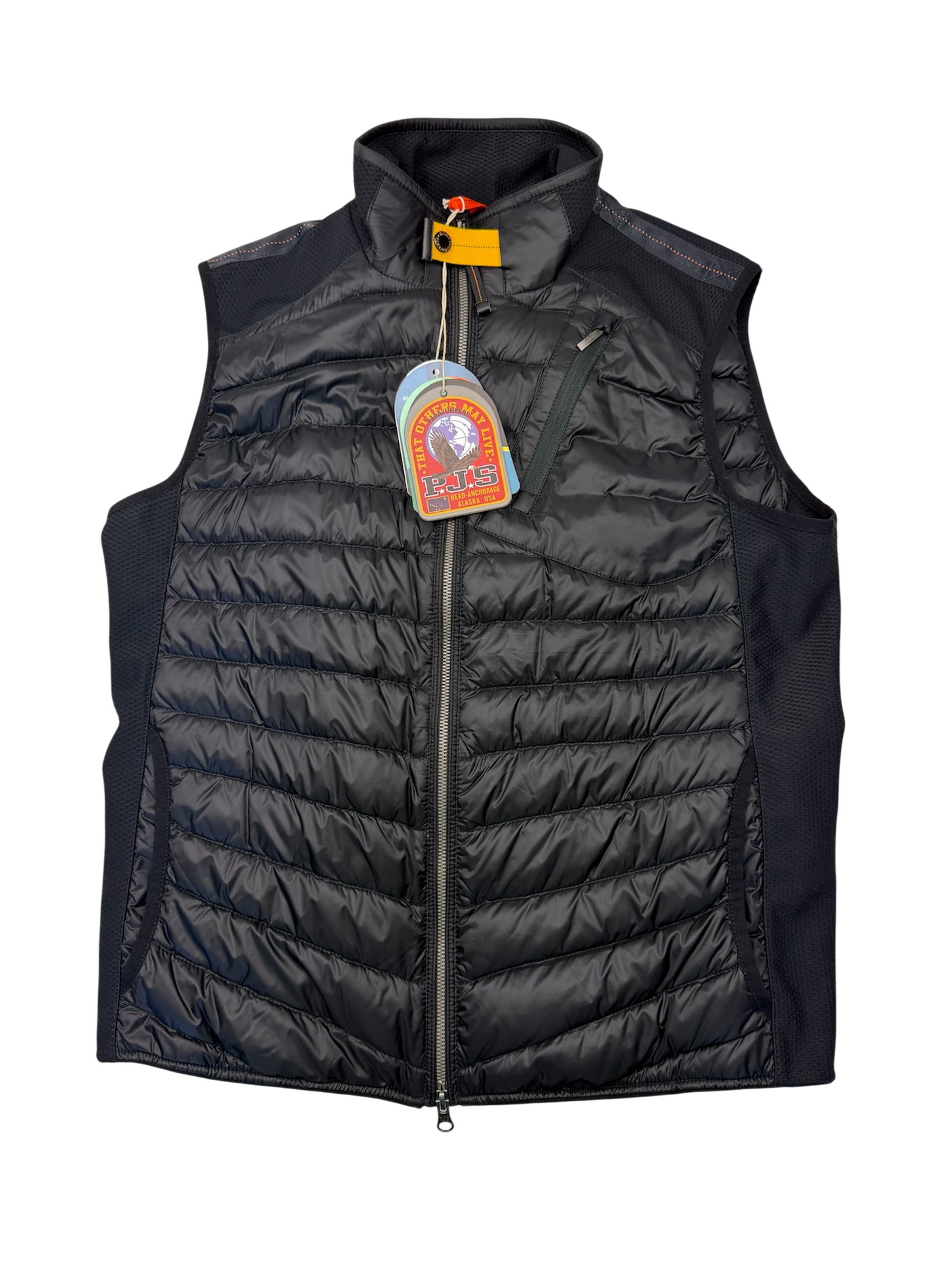 Veste sans manches Parajumpers “Zavier Hybride Warm Up” – Taille M – Noir – Neuve avec Étiquette