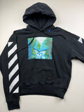 Pull à Capuche Off-White « Diag Waterfall » – Taille M – Noir
