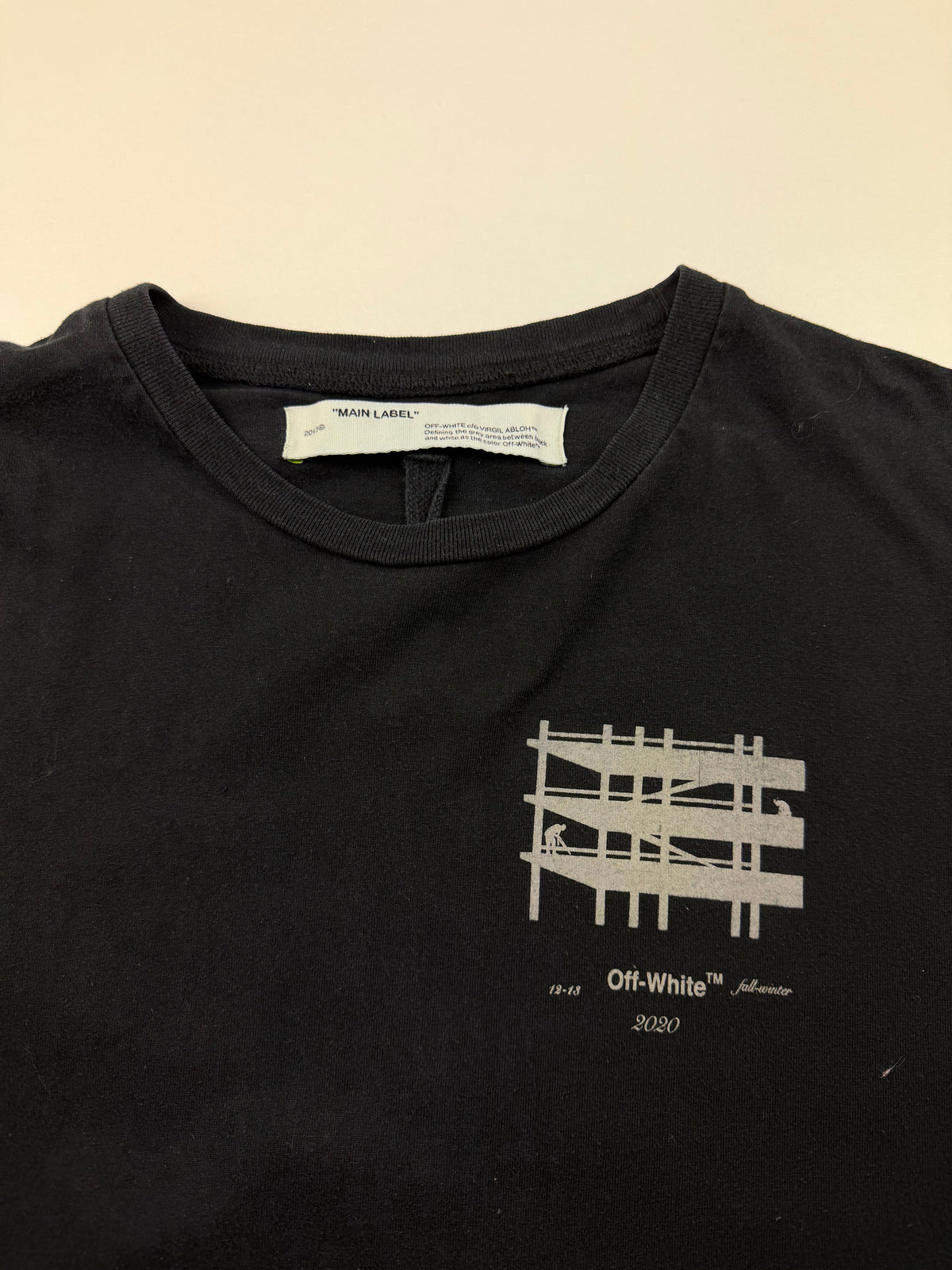 T-Shirt Off-White «Scaffolding Arrows» – Taille L – Noir