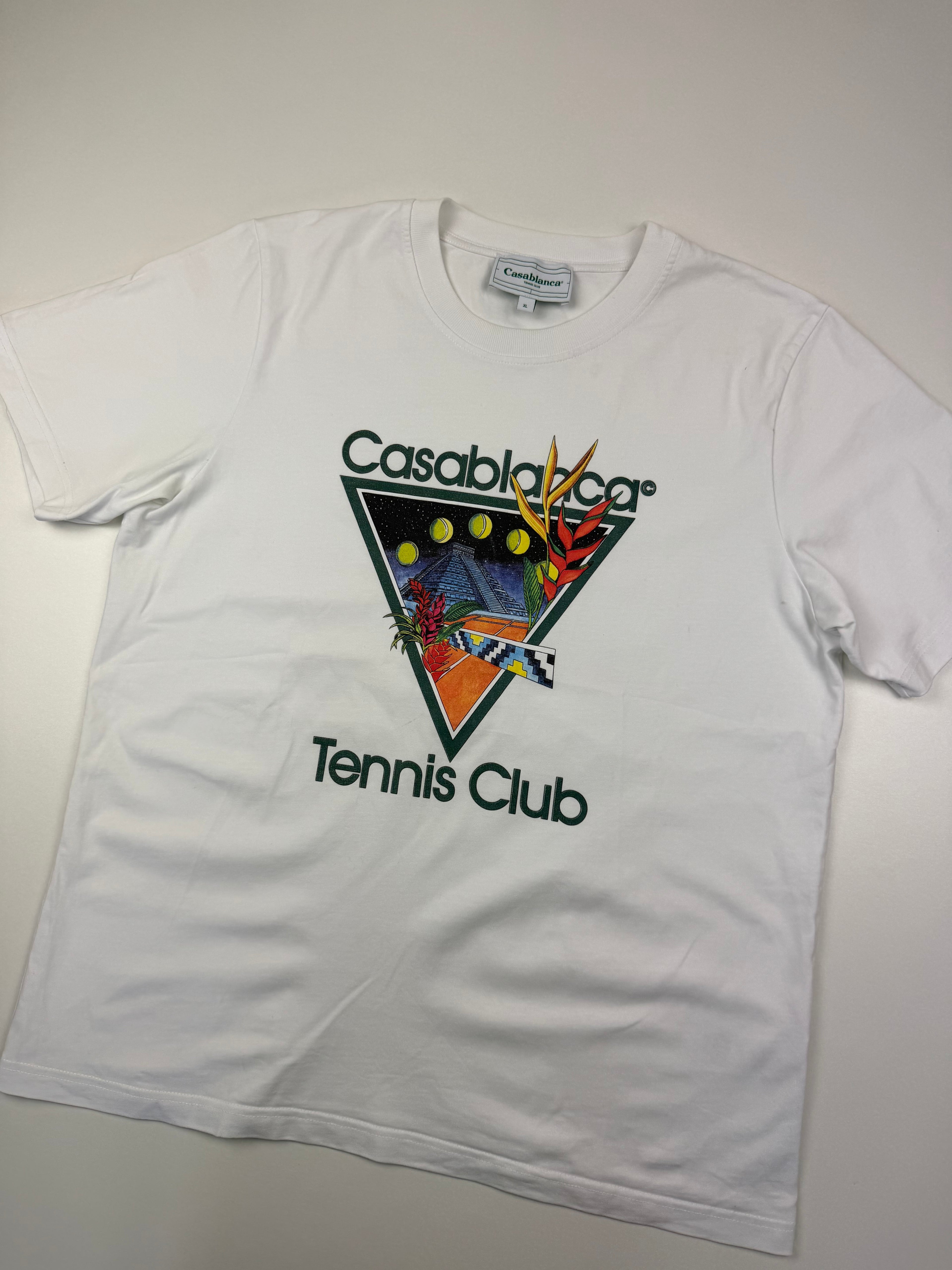 T-shirt Casablanca “Tennis Club” – Taille XL – Blanc