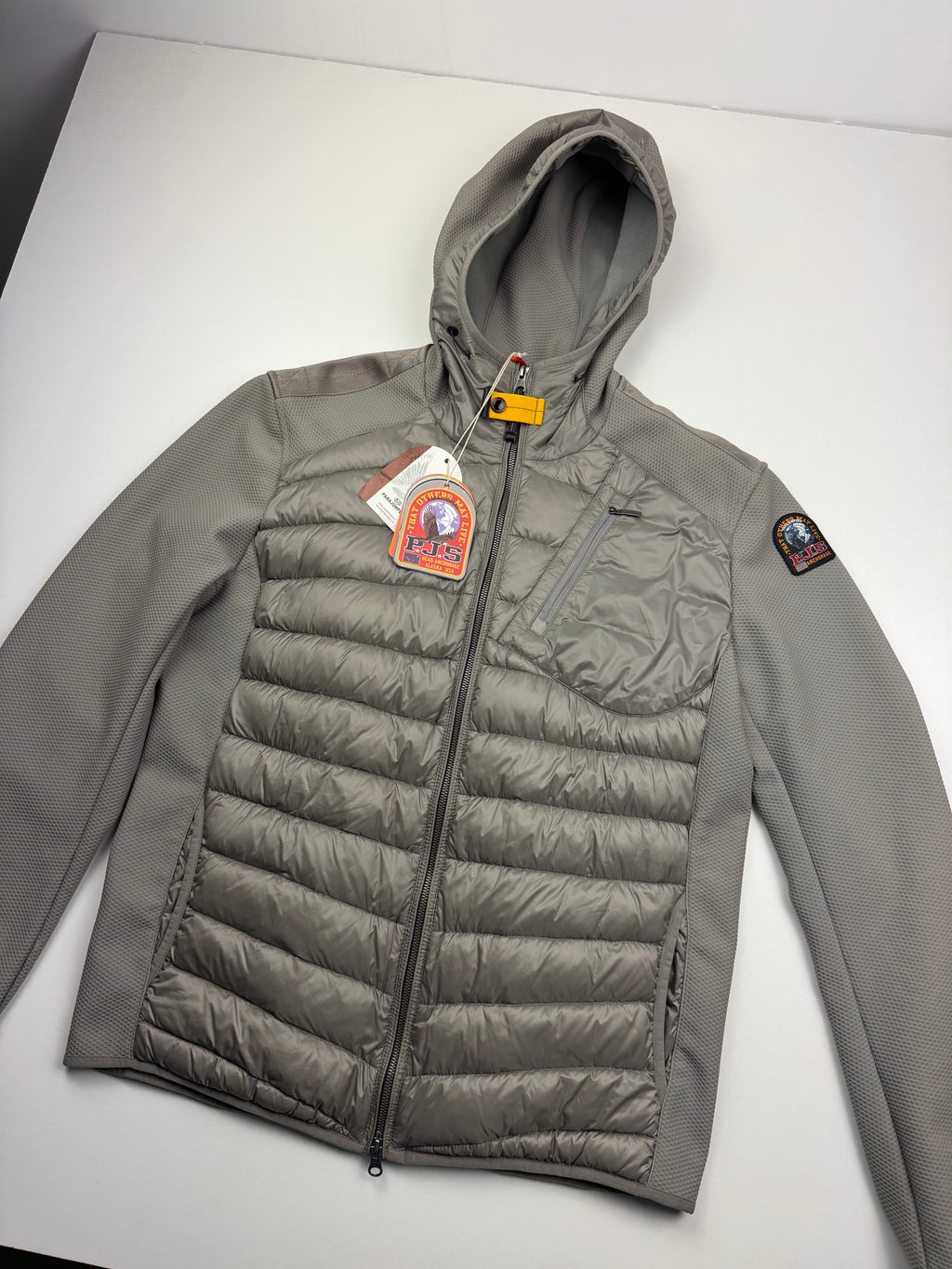 Veste Parajumpers Nolan – Taille XL – Coloris Nowhere (Gris Clair / Beige)