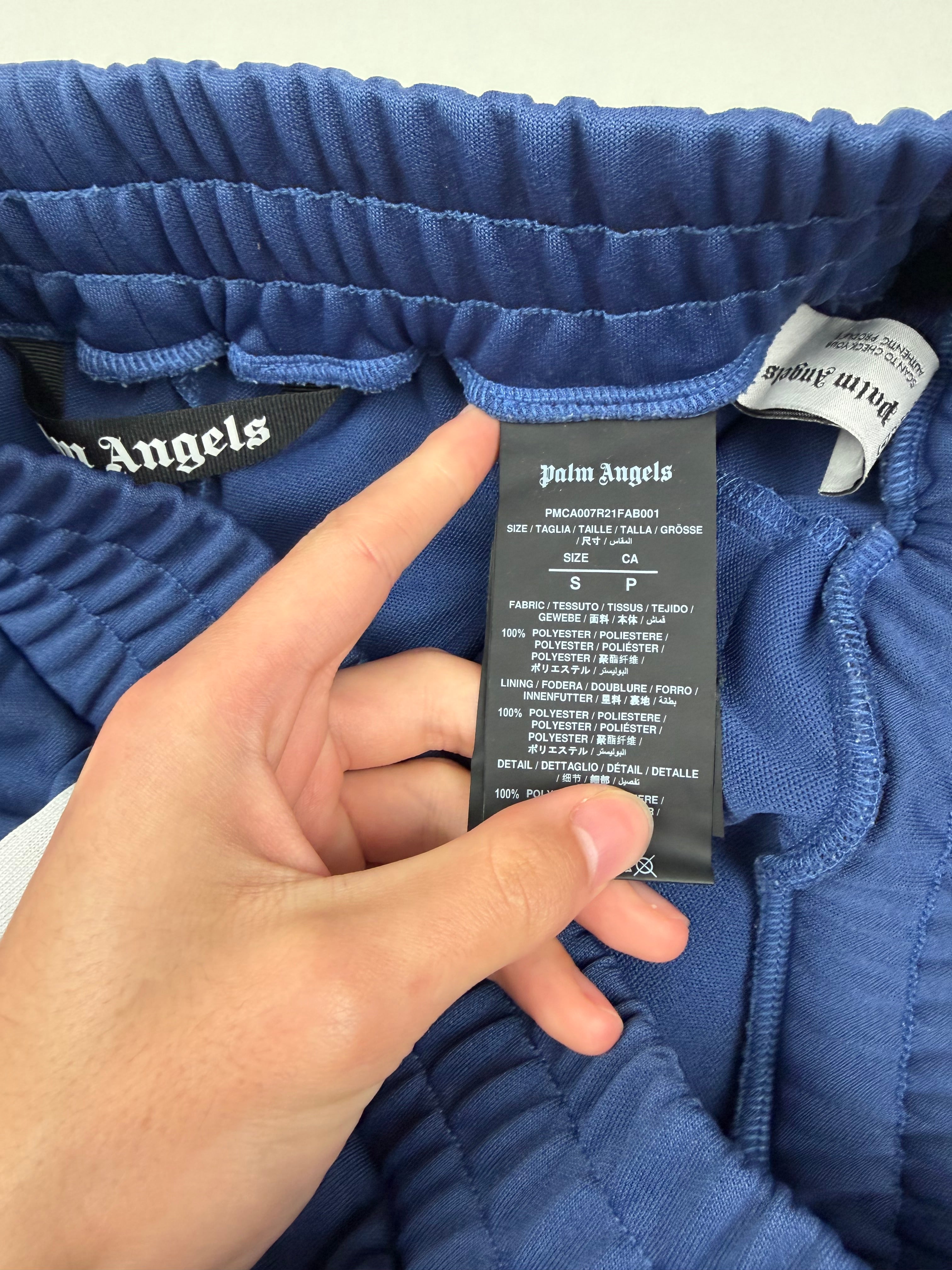 Jogging Palm Angels – Bleu marine – Bandes blanches – Taille S