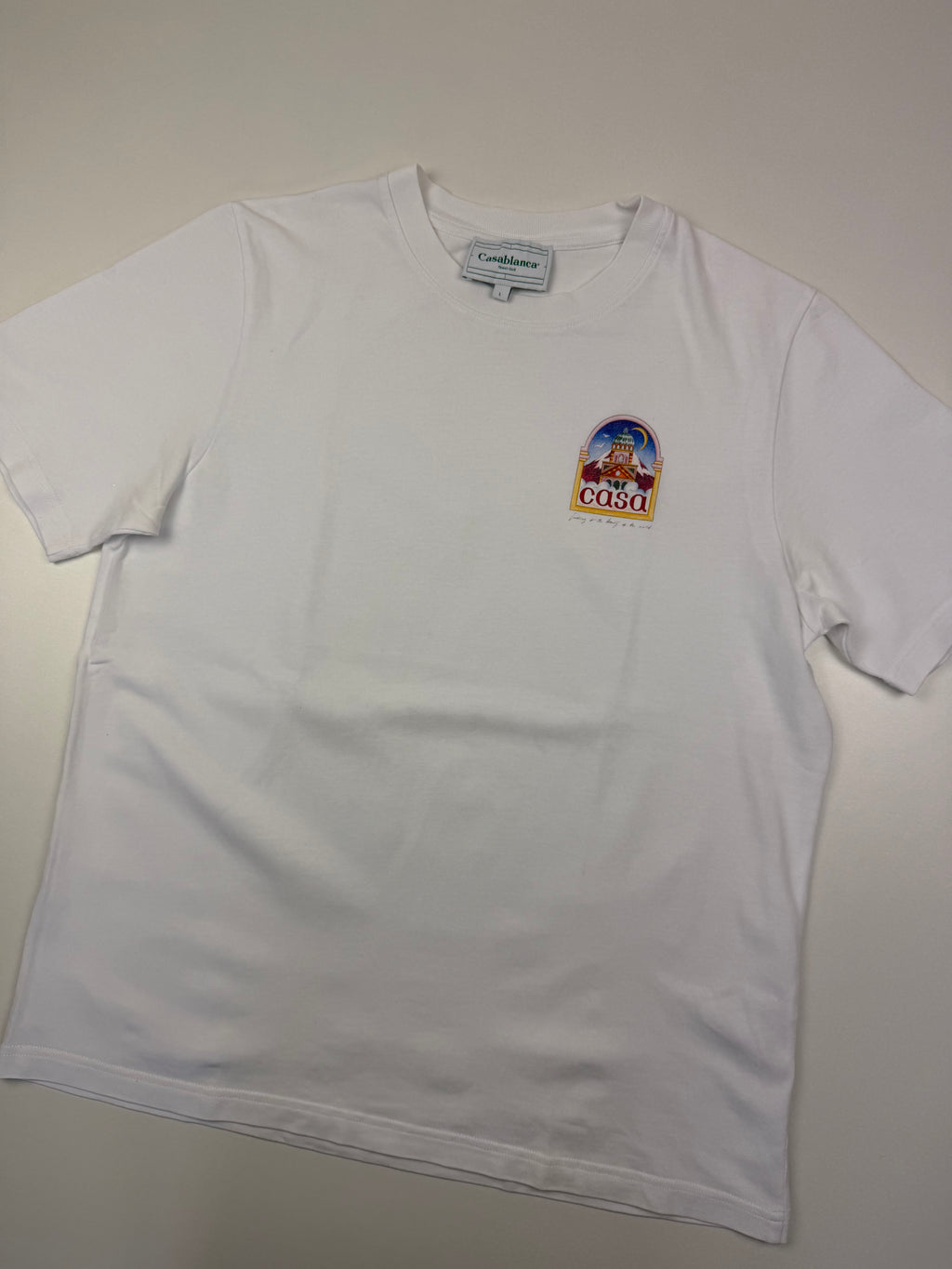 T-shirt Casablanca “Vue de l’Arche” – Taille L – Blanc