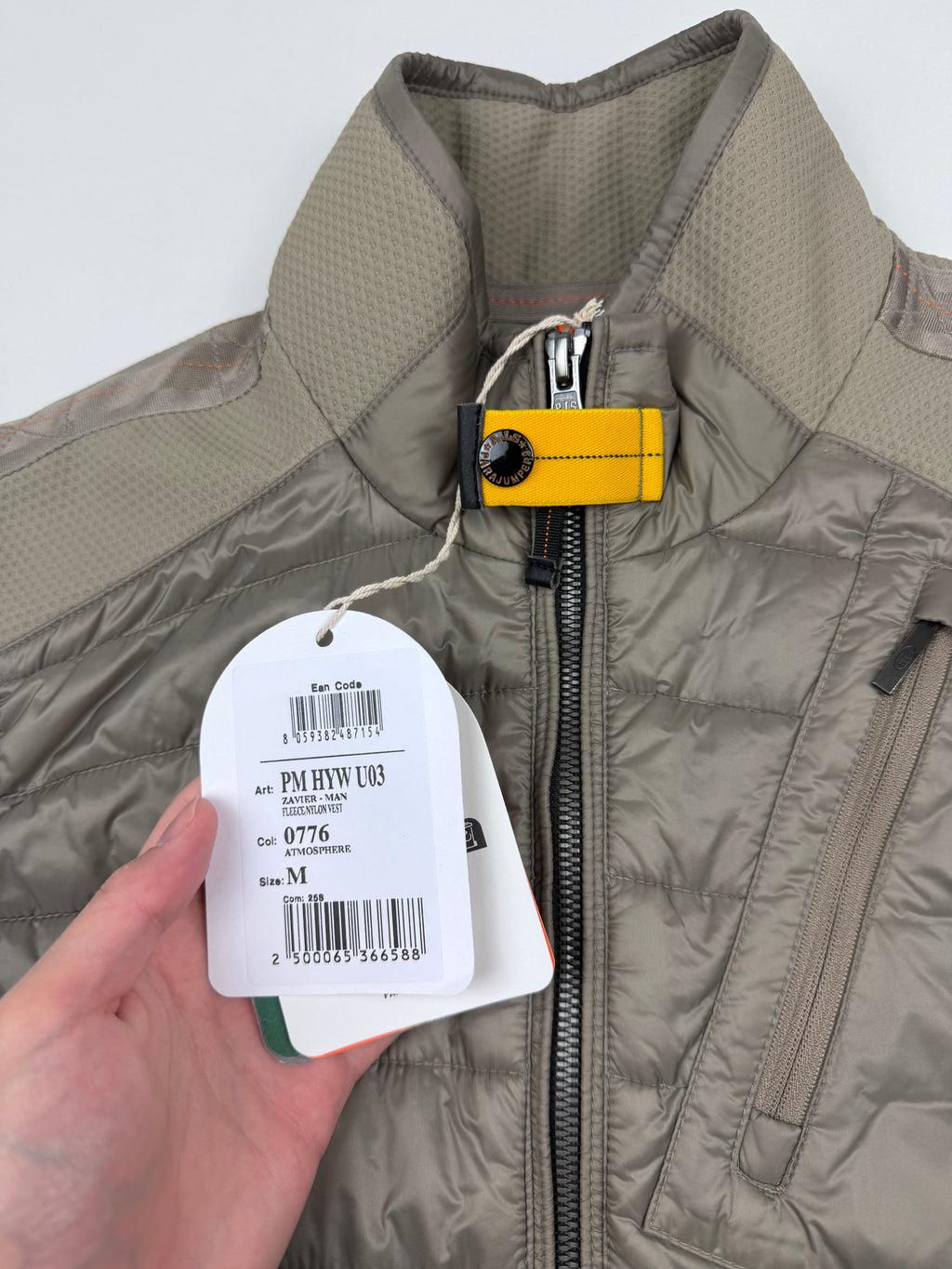 Veste sans manche Parajumpers “Zavier Hybrid Warm Up” – Taille M – Coloris Atmosphère – Neuve avec étiquette