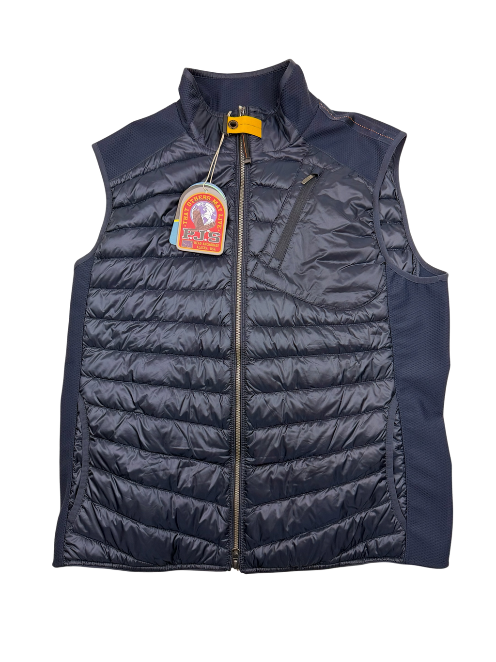 Veste Sans Manche Parajumpers “Zavier Warm Up” – Taille XL – Bleu Marine – Neuve