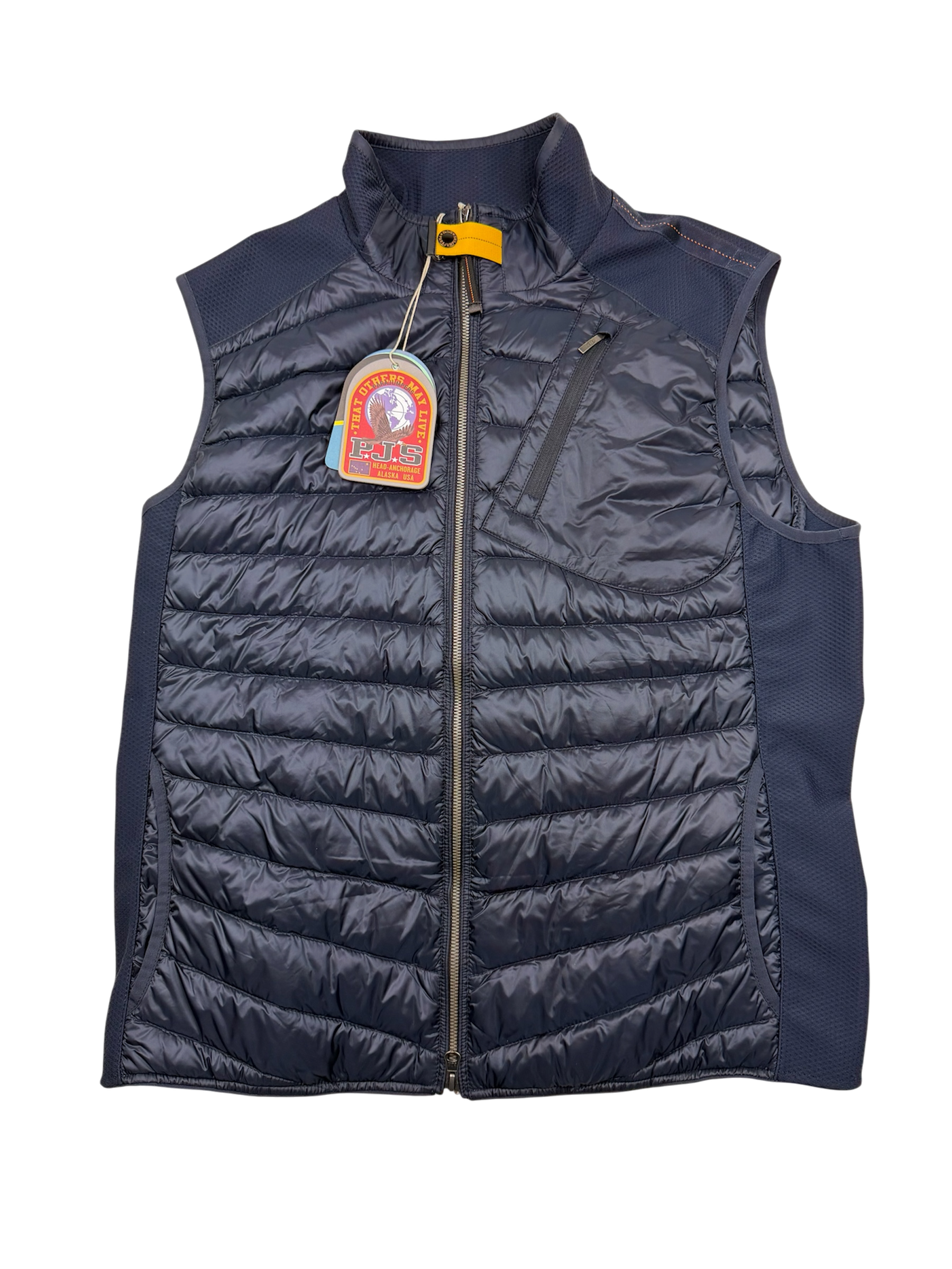 Veste Sans Manche Parajumpers “Zavier Warm Up” – Taille XL – Bleu Marine – Neuve
