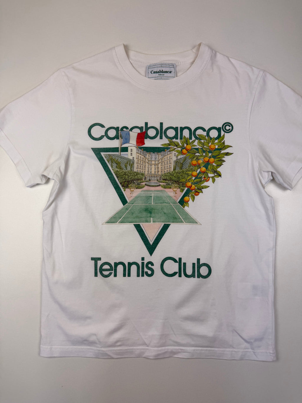 T-shirt Casablanca “Tennis Club” – Taille S – Blanc