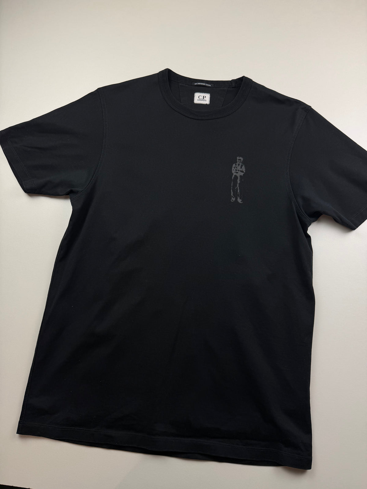 T-Shirt C.P. Company « Mercerized Jersey Logo » – Taille L – Noir