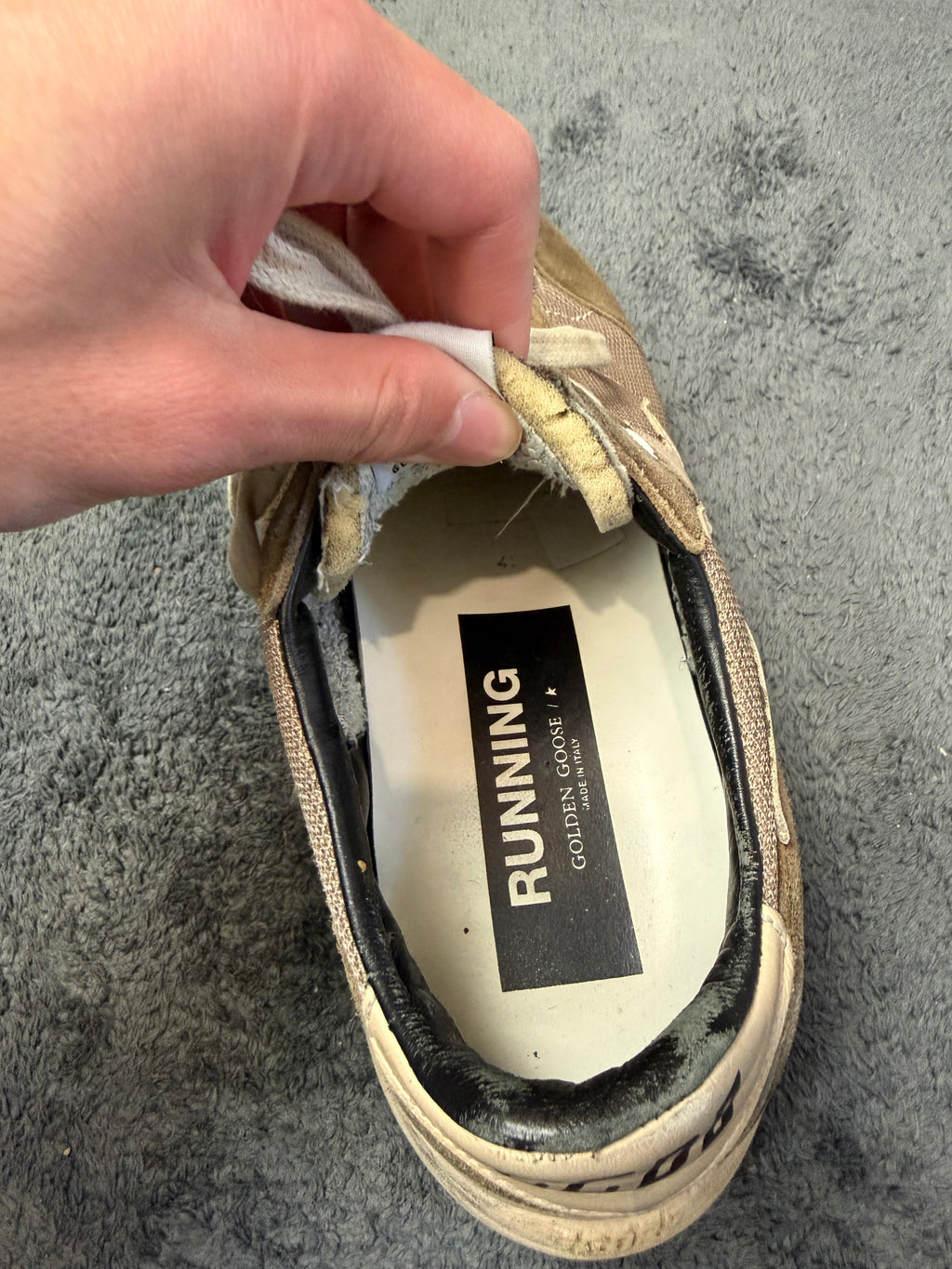 Basket Golden Goose Running – Taille 41 – Kaki