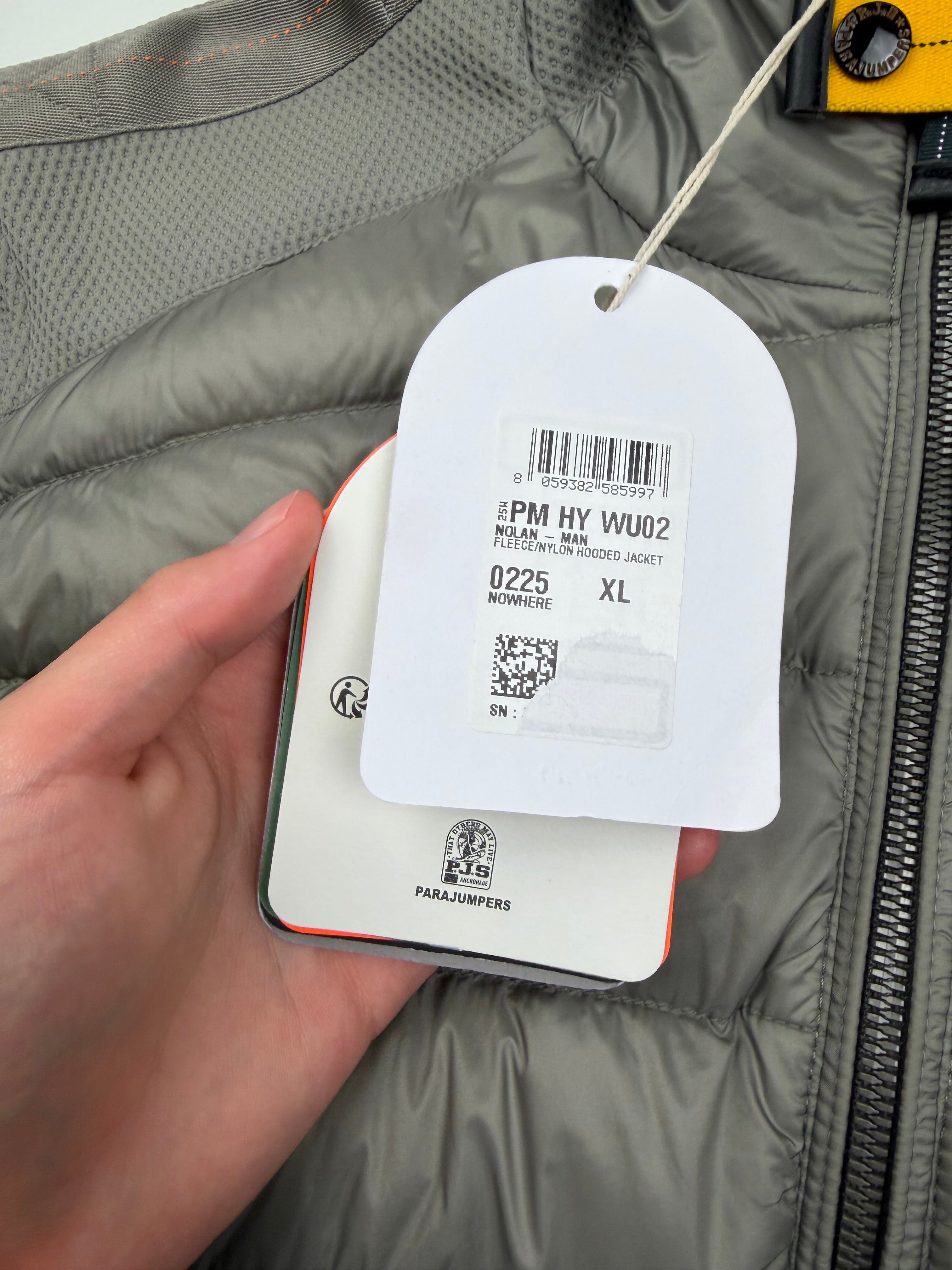 Veste Parajumpers Nolan – Taille XL – Coloris Nowhere (Gris Clair / Beige)