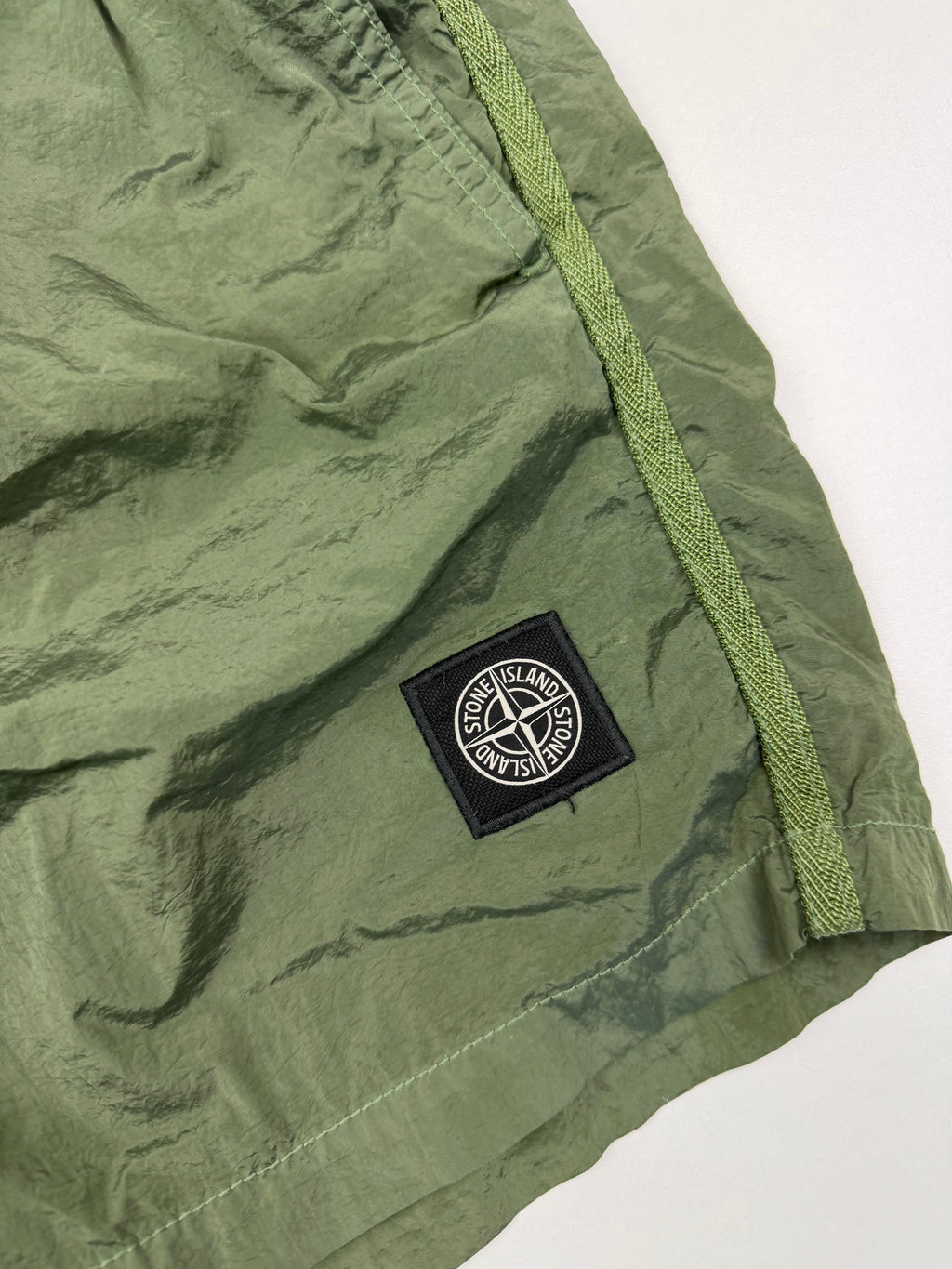 Short de Bain Stone Island – Taille L – Nylon Vert Kaki