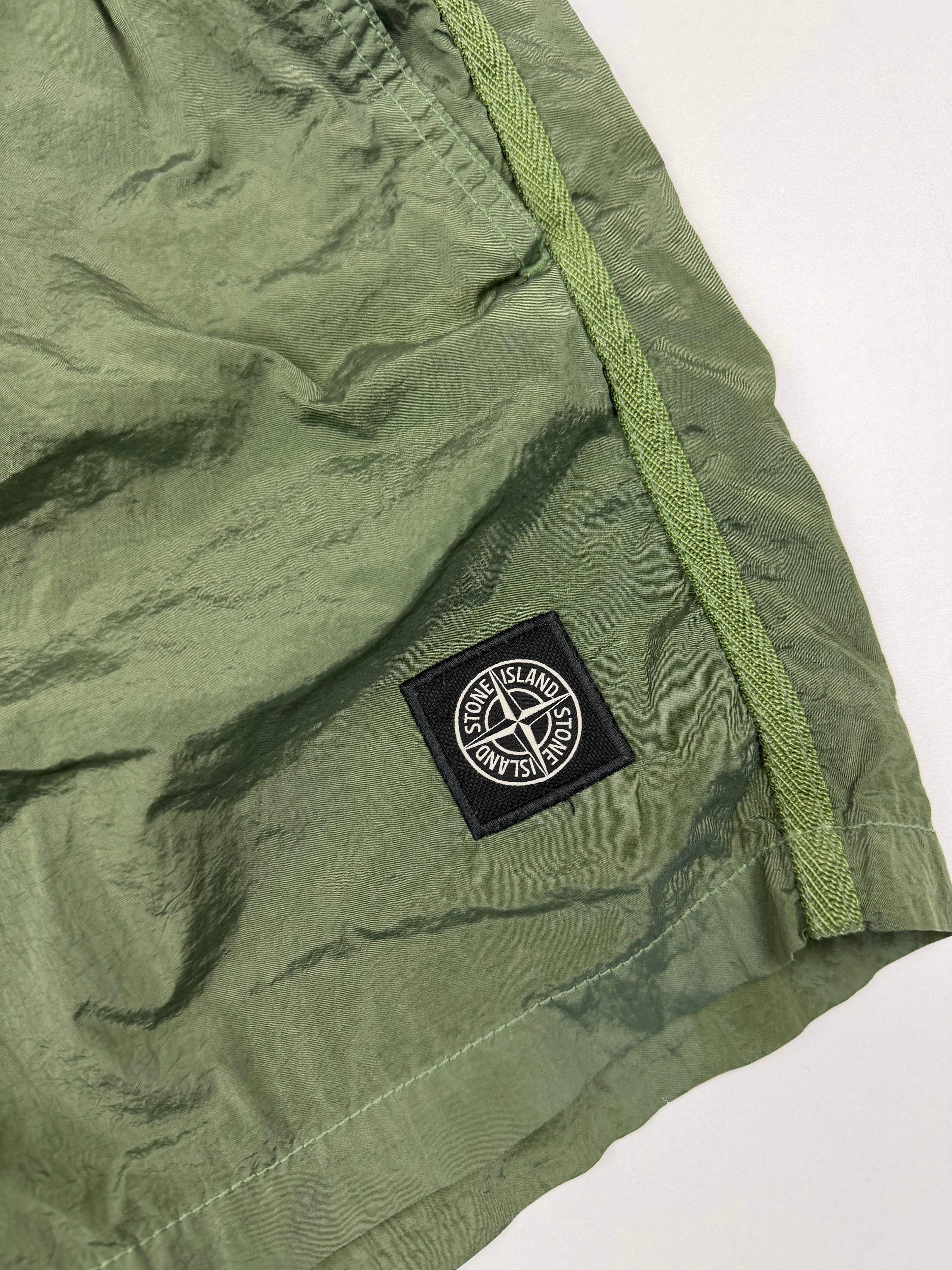 Short de Bain Stone Island – Taille L – Nylon Vert Kaki