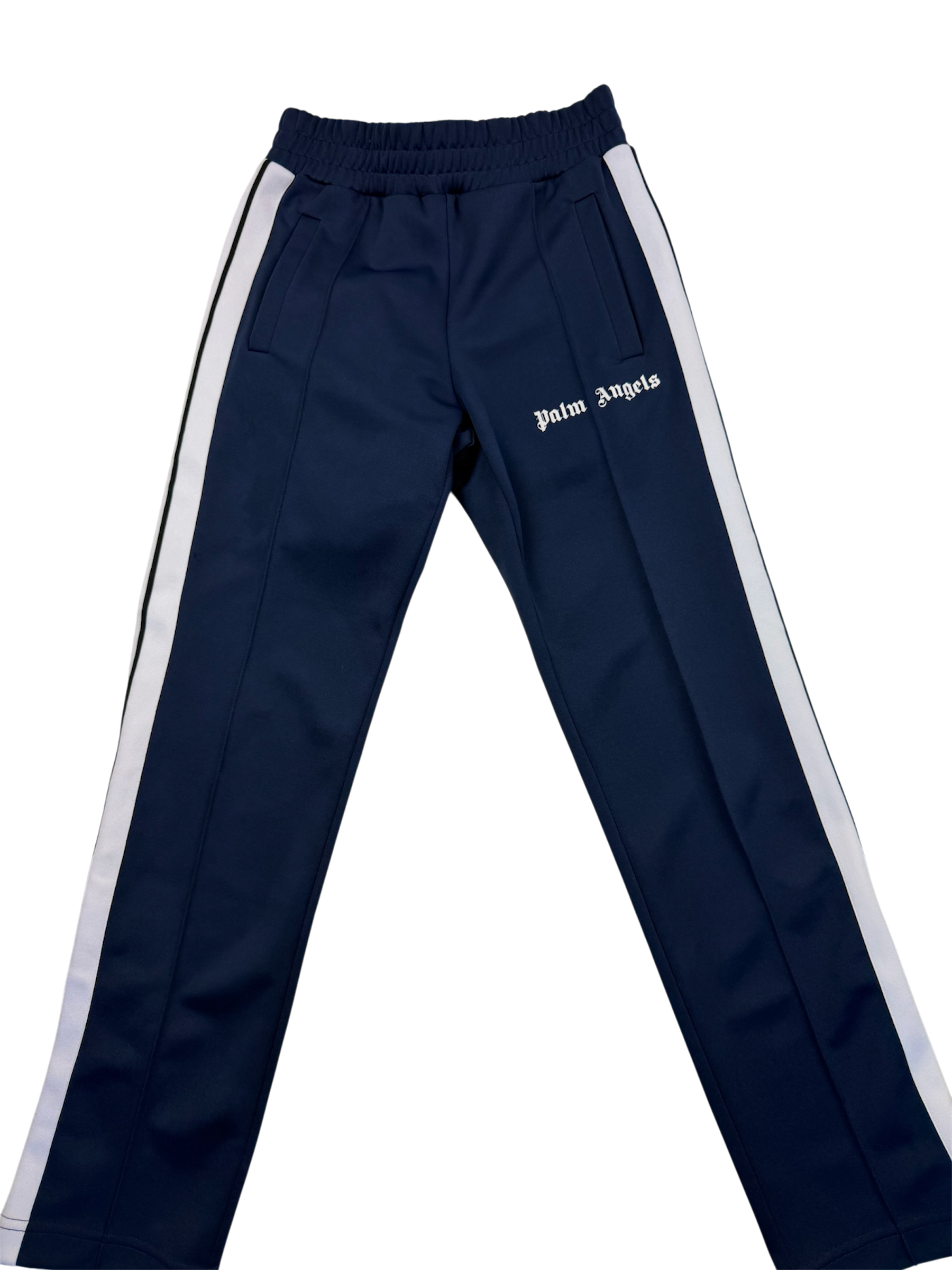 Jogging Palm Angels – Taille XS – Bleu Marine avec Bandes Blanches