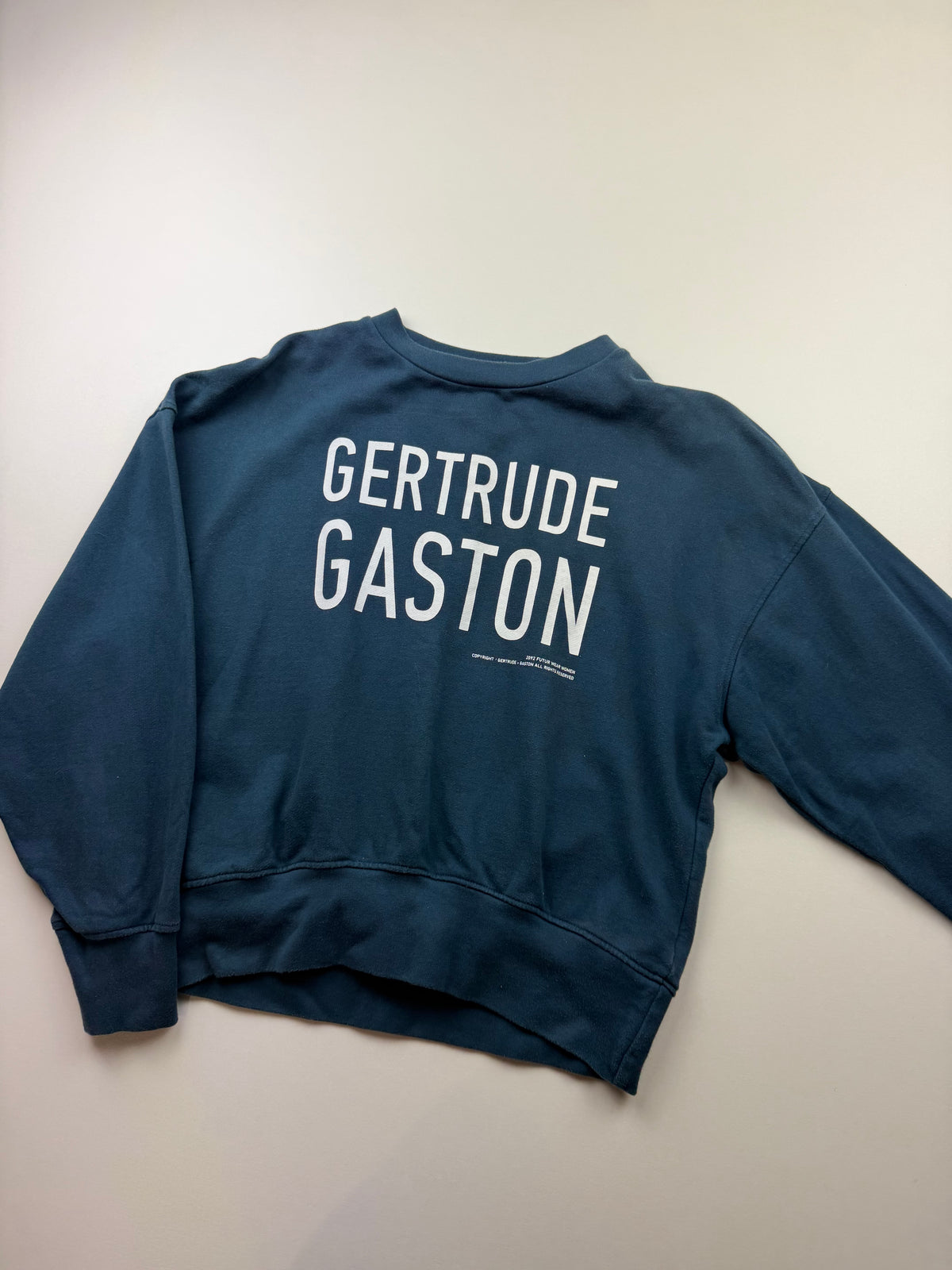 Sweat Gertrude – Taille XS – Bleu pétrole